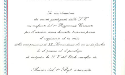La fine del servizio Ufficiale.